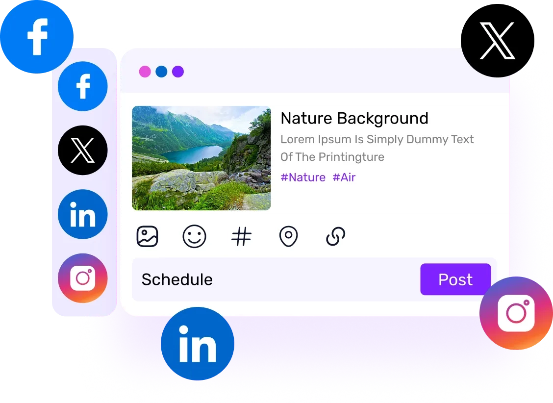 AutopubliX AI content creation interface with social media posts and Publi