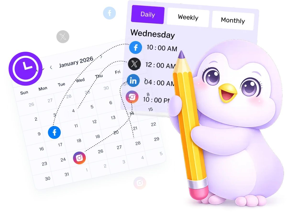 AutopubliX AI content creation interface with social media posts and Publi