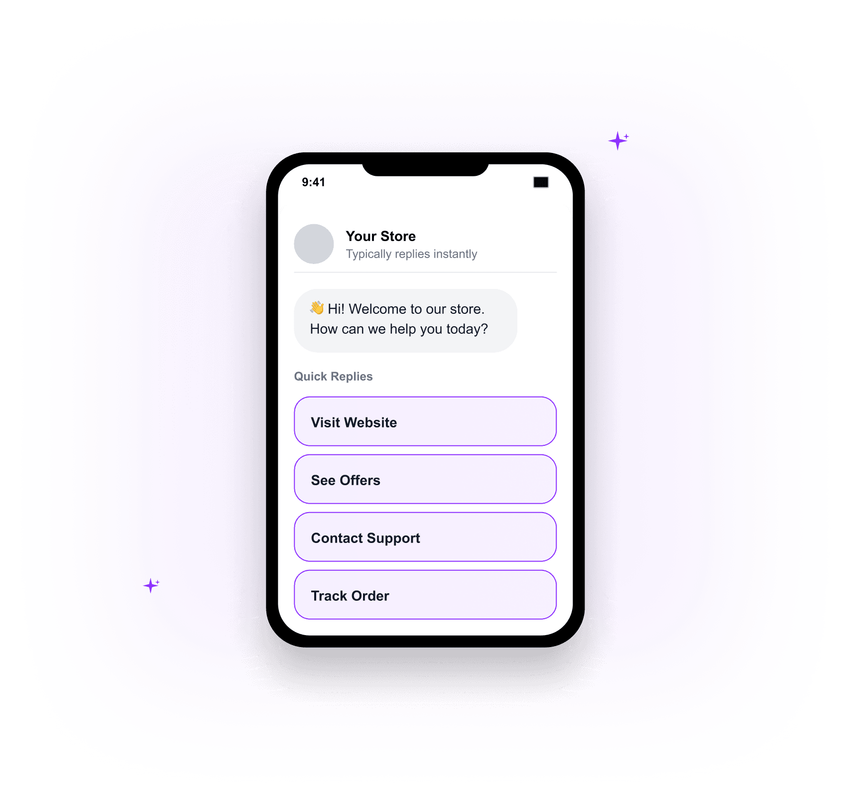 AutopubliX Conversation Starters in Inbox